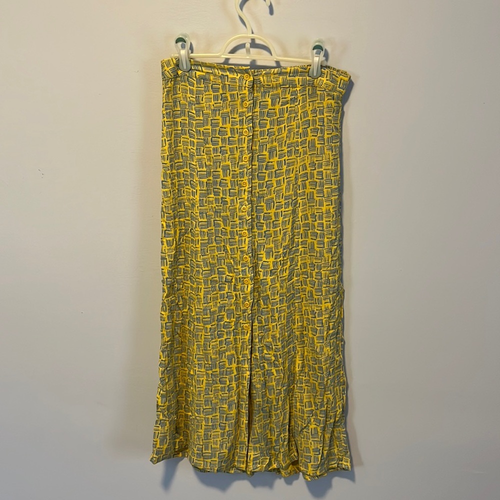 Lucy & Yak yellow and blue skirt